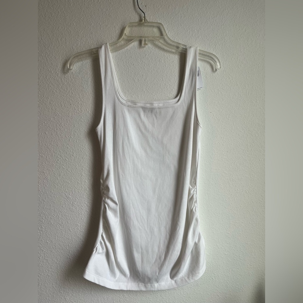 White Old Navy Maternity Tank Large